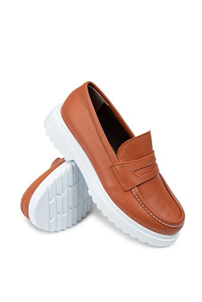 Deery Справжня шкіра Помаранчеві жіночі лофери