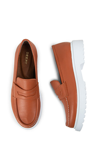 Deery Справжня шкіра Помаранчеві жіночі лофери