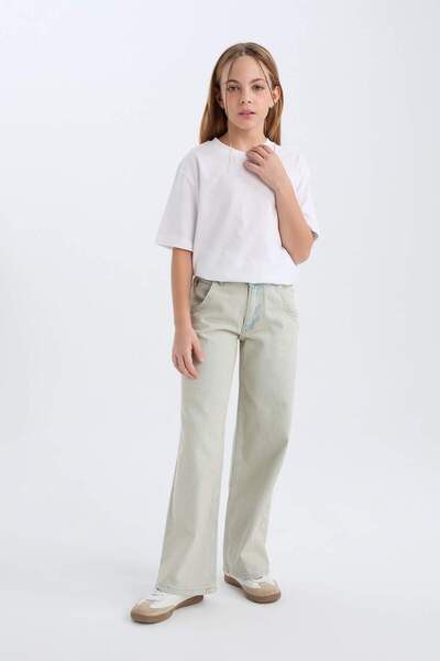 DeFacto Weite Jeanshose mit weitem Bein für Mädchen D9128A825SP