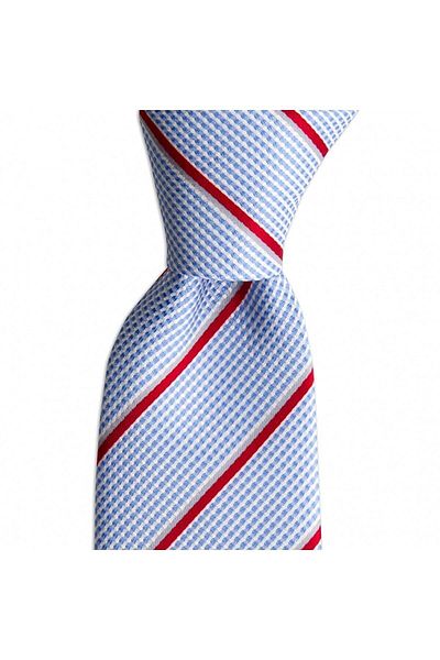 1001 Kravat Blue Striped 8 cm Wide Tie