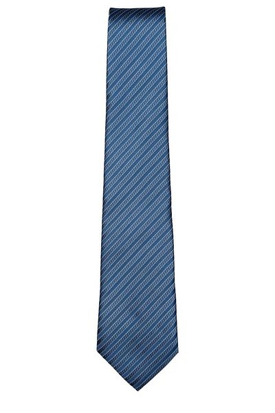 1001 Kravat Blue Slim Striped Tie