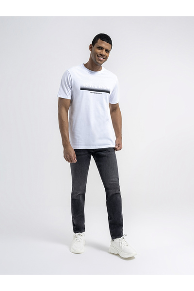 Loft Λευκό ανδρικό μπλουζάκι LF2034028