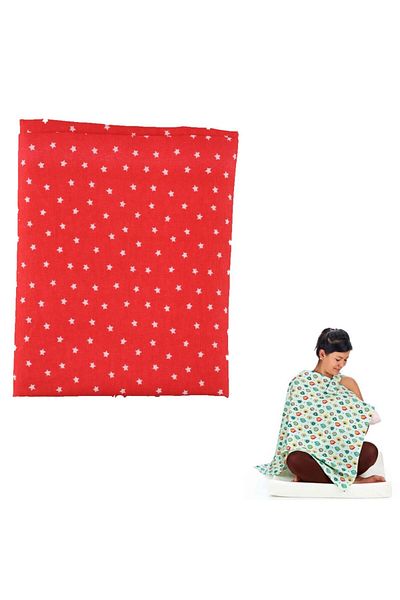 STOREMAX Ezg Useful Belted Star Patterned Baby Breastfeeding Bib Cover