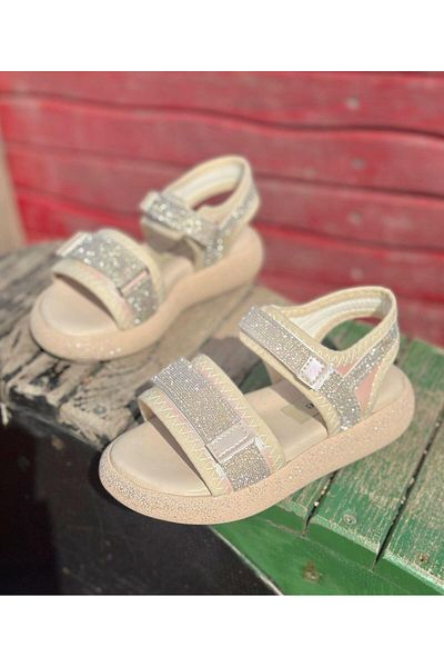 Surpie Shoes Sandale pentru fete, sandale cu bretele pentru copii, pantofi de vară pentru fete