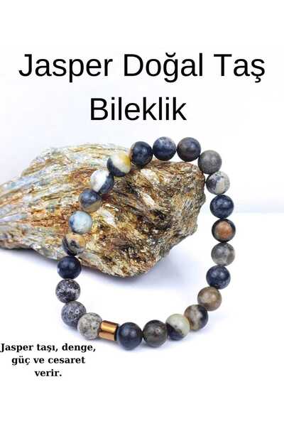 Lio20 Jasper Natural Stone Bracelet Unisex Accessory Bijouterie Gift Bracelet