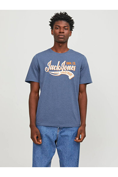 Jack & Jones Jjelogo Tee Ss O-Neck 2 Col Ss24 Sn Mavi Чоловіча футболка 12246690