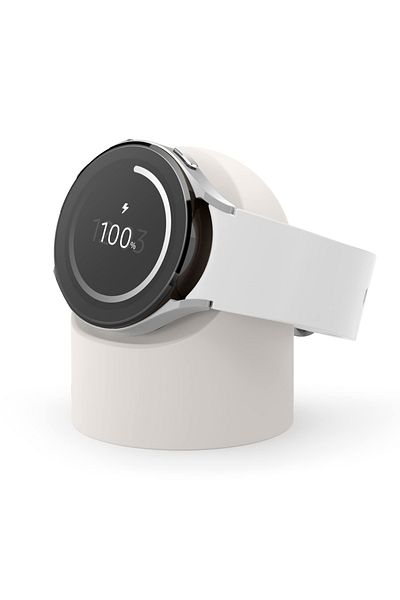 OULXZ 6 6Pro Beige Suitable for Samsung Galaxy Watch 67/6Prowatch 40/44/45mmwatch5 silicone charging hold