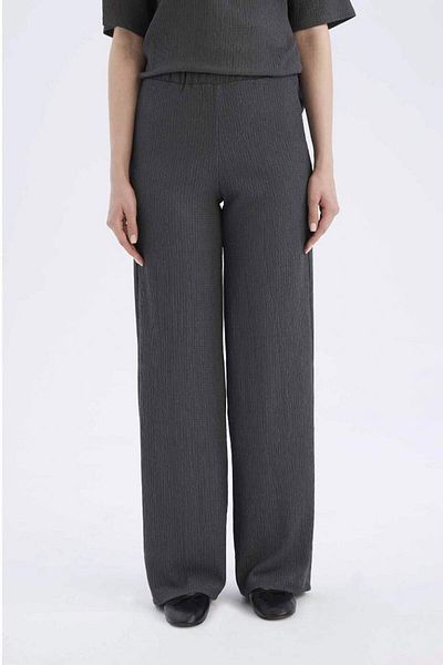 DeFacto New Season Wrap-Around Pants Wide Leg Wide Wide Leg Stretchy Waisted