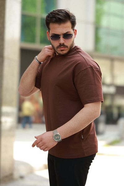 Viyamo Ανδρικό κοντομάνικο μπλουζάκι Basic Oversize New Season