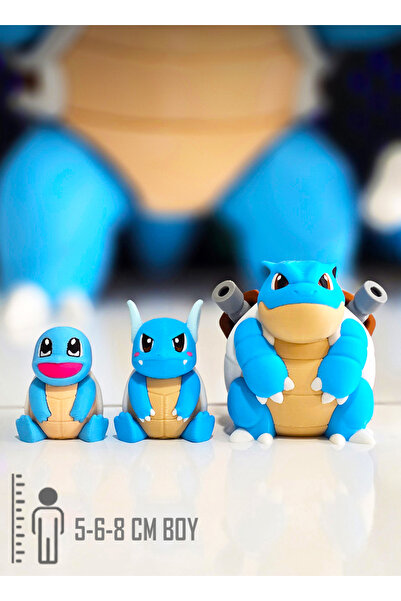 Suelo Butik Pokemon Squirtle Evrim Gelişim Seti Wartortle, Blastoise Pokemon ...