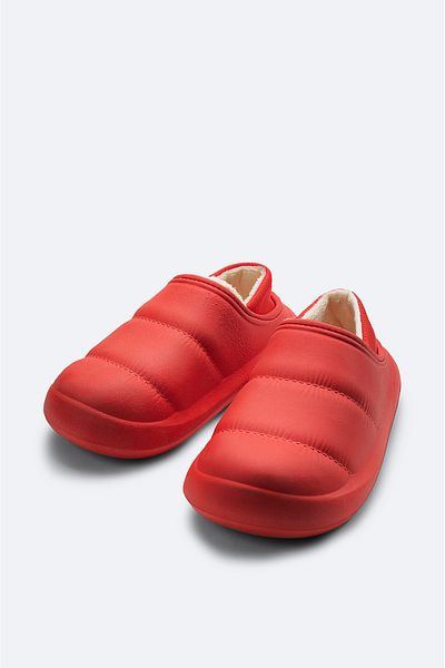 Avva Men's Red Furry Inside Comfortable Fit Eva Slippers A32Y8300