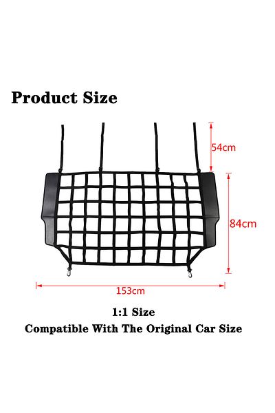 YOCTM Black Car Dog Barrier Protector Divider Pet Net Trunk Safety Mesh For Jeep Wrangler Jk Jl Gladiator