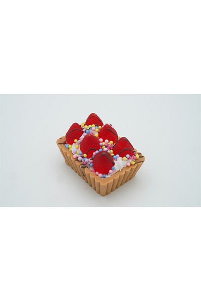 KASH "Handmade Strawberry Tart Soap – Natural and Mis Scented Special Design" Rectangular