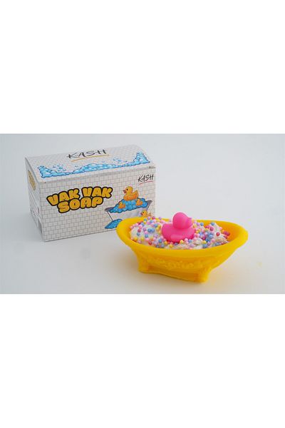 KASH Vak Vak Soap |   Duck Lemon Flavored Bathtub Soap |   Handmade, Colorful and Fun