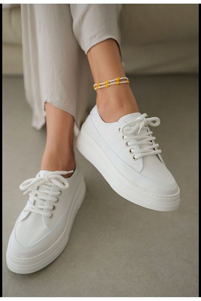 MERETTO By Akıl Αυθεντικά λινά αθλητικά παπούτσια - Ensar Sneaker High Lace Canvas