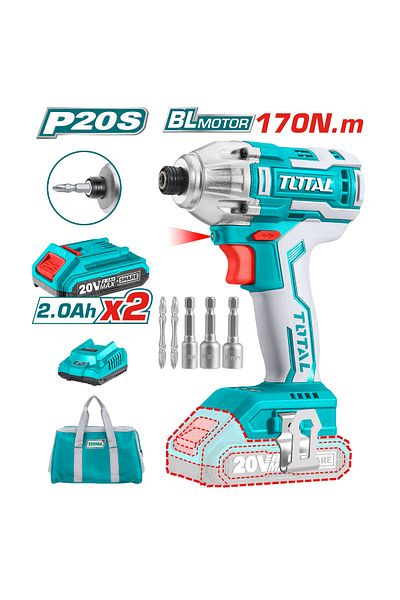 TOTAL Lithium-Ion Impact Driver Brushless - TIRLI2002
