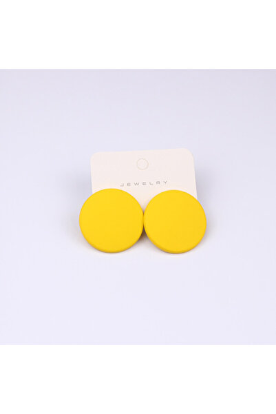 SIC MODA Round Yellow Earrings Sic Moda 4387X