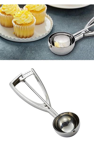 safestore Cookie Ice Cream And Halva Spoon Presentation Ladle Stainless Steel