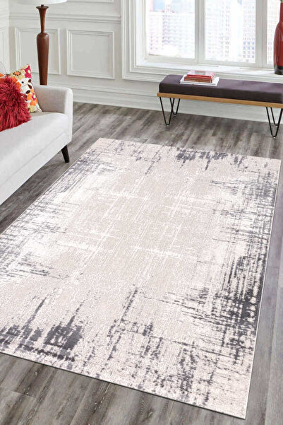 PUKA Bonita Açık Gri Halı Yumuşak Oturma Odası Salon Çocuk Odası Mutfak Halıs...