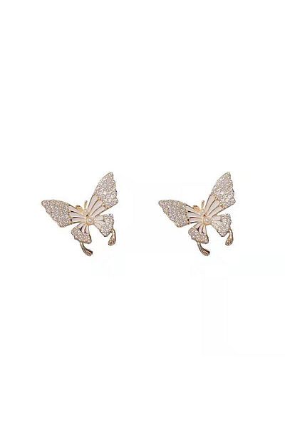 SIC MODA White Butterfly Earrings SIC MODA 5130A