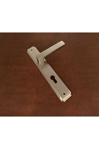 KOLDOOR Bella Satin Luxury Zamak Mirrored Steel Door Handle Right Basar 1 Piece