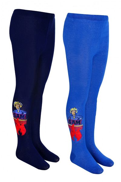 Fireman Sam Set 2 perechi ciorapi cu chilot,Fireman Sam, Albastru/Albastru inchis,6/7 ani,116/122 CM