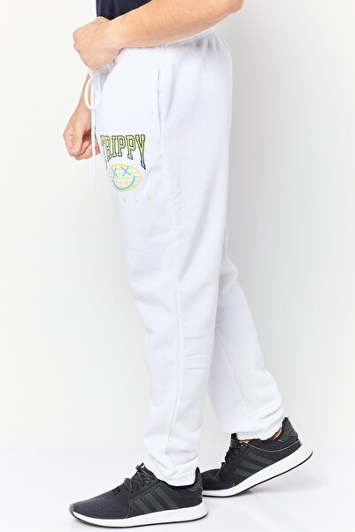 Originals by Brooklyn Cloth Men Relaxed Fit Graphic Print Sweatpants, White