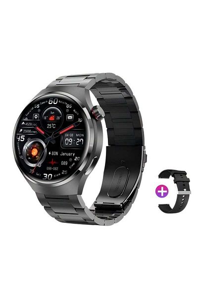 KALOBEE Smart watch 3 pairs Strap with Bluetooth calling function (answer/make calls), fitness tracking