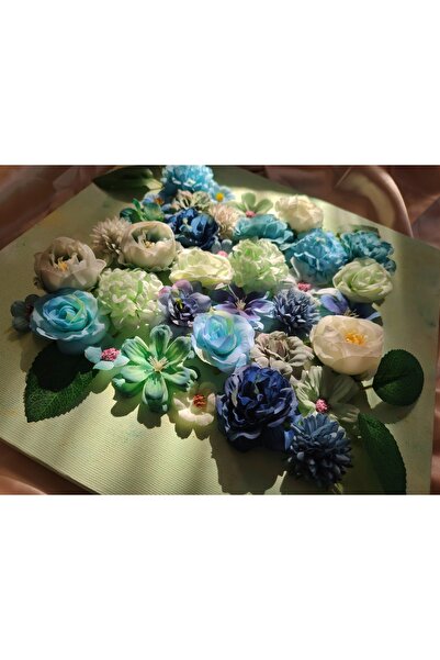 Home El yapımı dekoratif hediyelik yapay çiçekli kanvas tablo