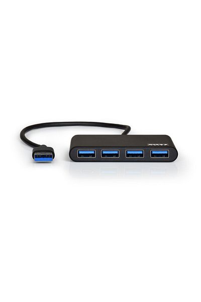 PORT DESIGNS Hub USB Port Designs 900121, 4 porturi USB 3.0, conexiune USB, Negru