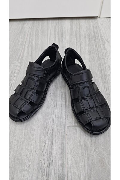 MODESA BY KAVCAR صنادل رجالية من الجلد الأصلي، صنادل صيفية خفيفة الوزن لا تسب...