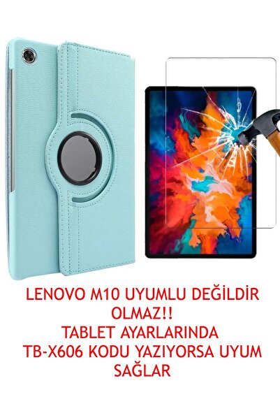 LENOVO Trendsshop Tab M10 Tb-x606f Za6h0015tr 10.3 Inç 360° Dönerli Kılıf + Ekran Koruyucu