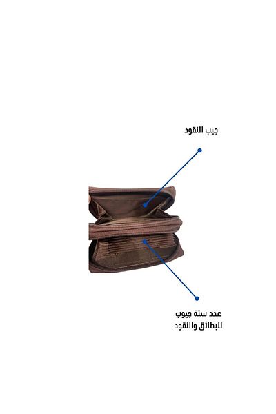 GENERAL Dark brown men's wallet