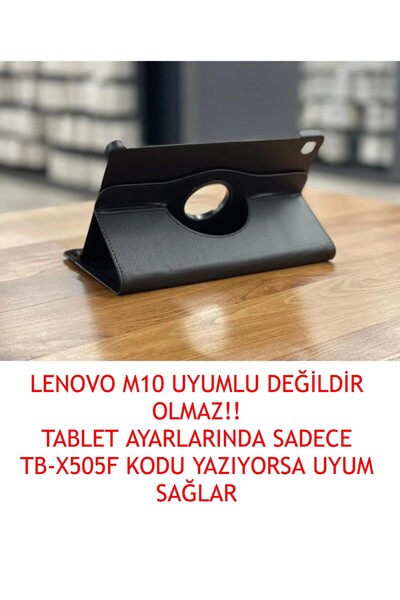 LENOVO M10 Tb-x505f Dönebilen Standlı Tablet Kılıfı Tam Korumalı Çok Amaçlı (dönen)