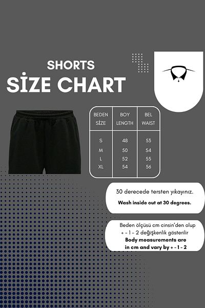DUBU BUTİK 2-Piece Solid Color Combed Cotton Shorts - Smoked Baby Blue Unprinted Short Uncorded