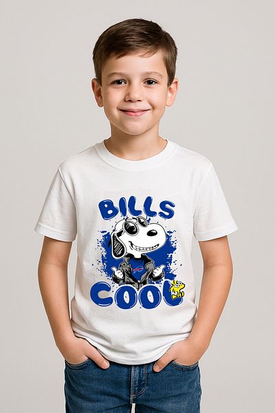 Let's Wear Μπλουζάκι για αγόρια με στάμπα Bills Cool
