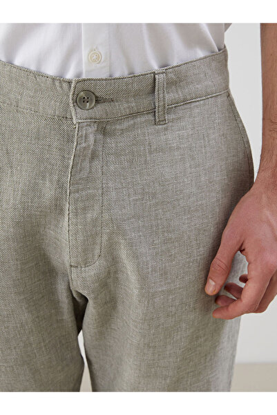 LC Waikiki LCWAIKIKI Classic Стандартні шорти з суміші бавовни та льону для чоловіків T T