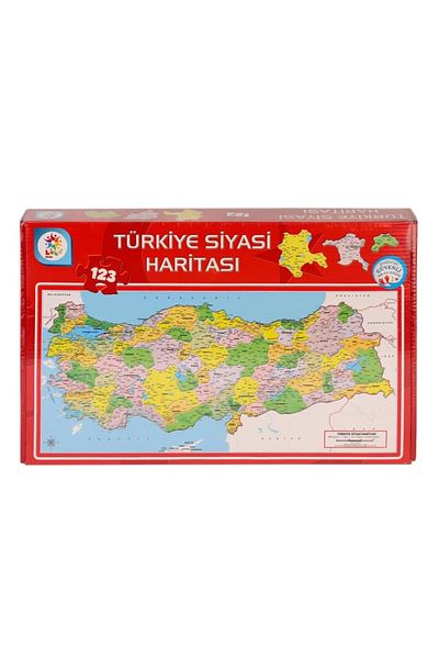 Finetoo Children's Lsh002 Political Map Puzzle -Laçokids