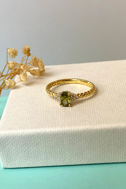 goldberia Zultanit Taşlı Sarmal Kollu Gümüş Vintage Yüzük