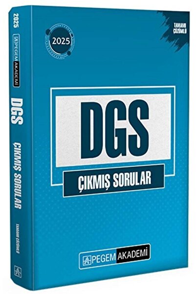 Pegem Akademi Yayıncılık Pegem 2025 DGS Çıkmış Sorular Çözümlü Pegem Akademi ...