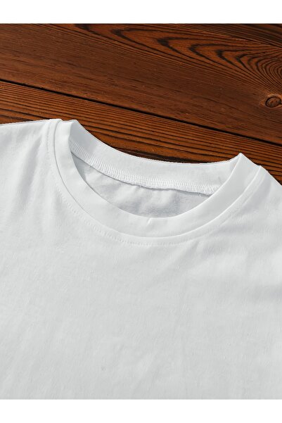 Let's Wear Meow Printed Combed Cotton T-Shirt for Girls with Crew Neck