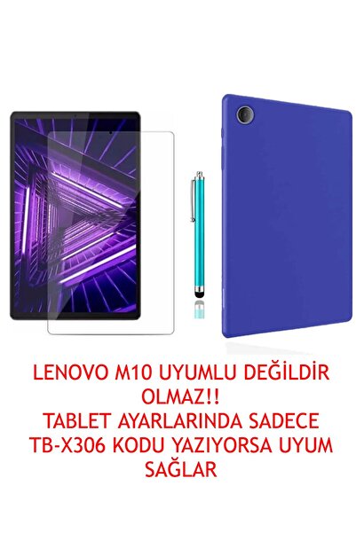LENOVO Trendsshop Tab M10 Hd Uyumlu Tb-x306f Za6w0026tr Mavi Silikon Kılıf + ...