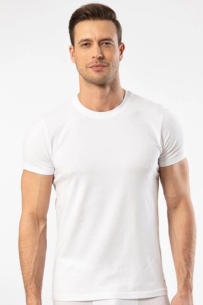 Cacharel 2 Pieces Men's Black O-Neck Short Sleeve T-Shirt 95 Cotton 5% Elastane