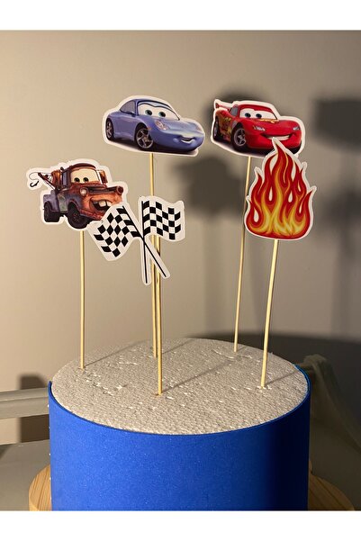 Tasarım Cars Cars Birthday Cake Topper Birthday Ornament