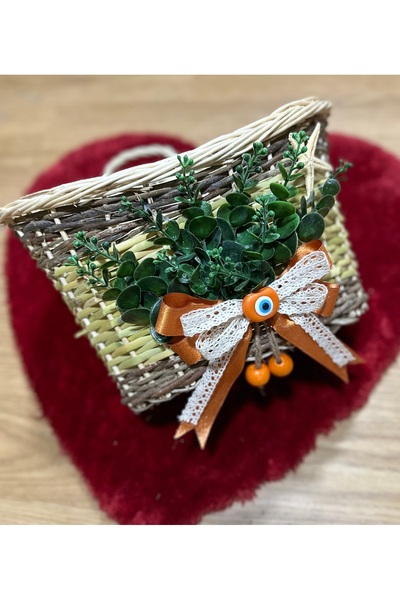 Marrone سلة متعددة الأغراض، سلة المطبخ، حامل أكياس الخبز، رف الصحف، صندوق البريد، سلة الخوص، سلة الحائط