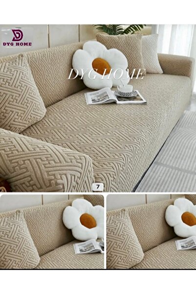 dyg home Husa pentru scaune jacquard pentru 3 persoane Husa pentru scaune pen...