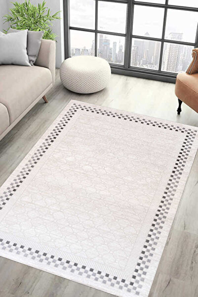 PUKA Rosso Fildişi Halı Yumuşak Oturma Odası Salon Çocuk Odası Mutfak Halısı ...