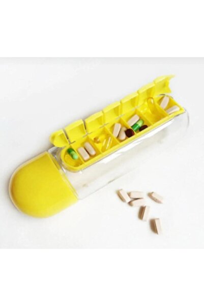 Hermoni Yellow Colored Medicine Boxed Flask Water Bottle 600ml