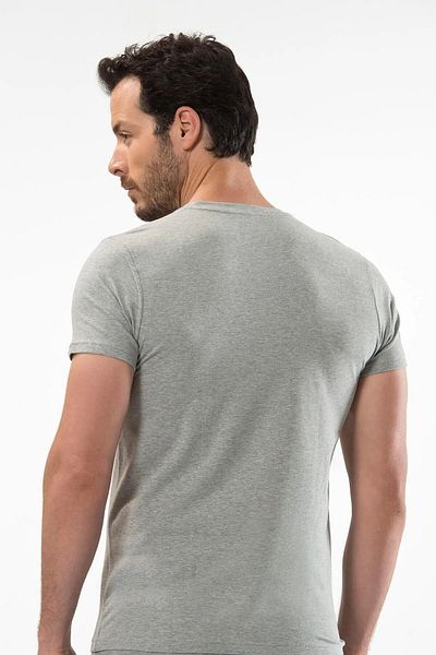 Cacharel 2 Pcs Men's Crew Neck Short Sleeve T-Shirt 95% Cotton % Elastane