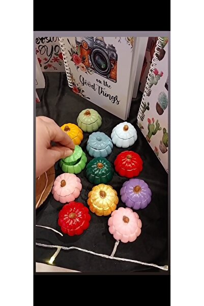 ATÖLYEM BURADA 3 adet Mini Kapaklı kabak / kahve yanı Lokumluk / sunumluk